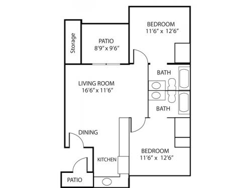 University Palms Tempe Floor Plan Layout