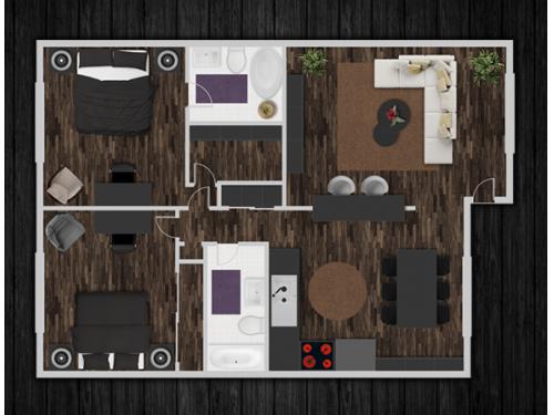 Sakara Villas Tempe Floor Plan Layout