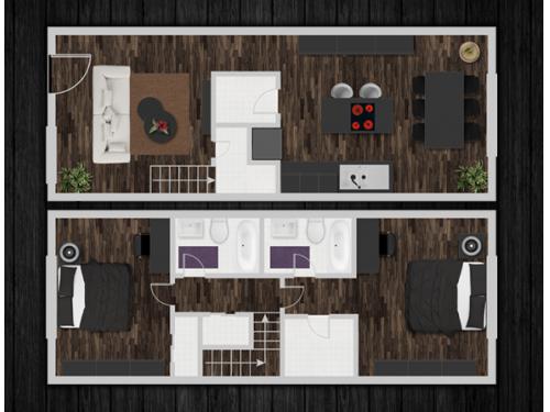 Sakara Villas Tempe Floor Plan Layout