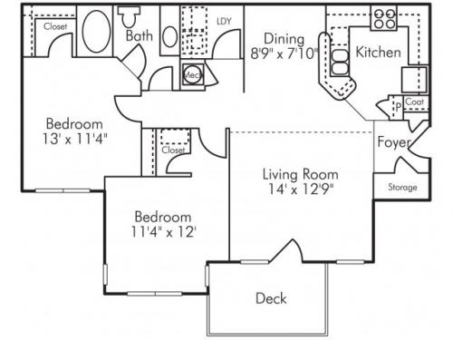 Highland Lake Apartments Decatur Floor Plan Layout