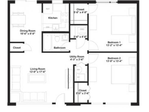 Ansley Forest Apartments Atlanta Floor Plan Layout