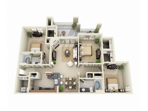 Stone Creek at Druid Hills Atlanta Floor Plan Layout