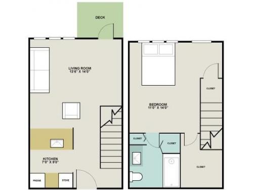 The Crest at Northside Atlanta Floor Plan Layout