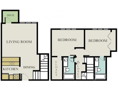 The Crest at Northside Atlanta Floor Plan Layout