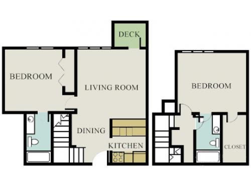 The Crest at Northside Atlanta Floor Plan Layout