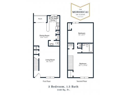 Mordecai on Clover Raleigh Floor Plan Layout