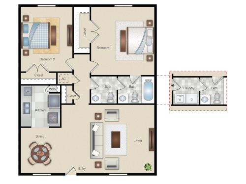 The Point on Redmond College Station Floor Plan Layout