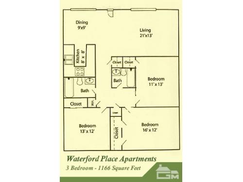 The Landing at Pinewood Park Lubbock Floor Plan Layout