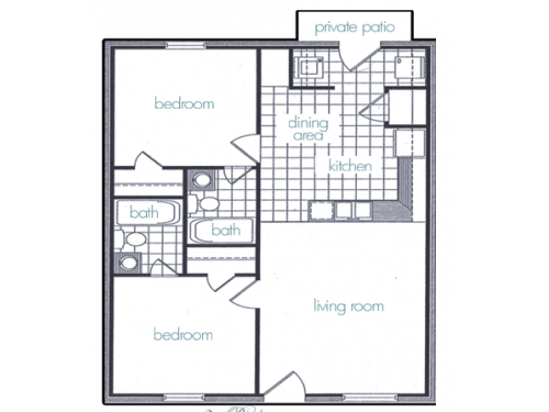 La Salle Villas Lubbock Floor Plan Layout