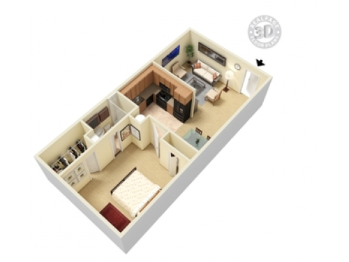 Courtyards by the Lake Lubbock Floor Plan Layout