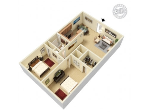 Courtyards by the Lake Lubbock Floor Plan Layout