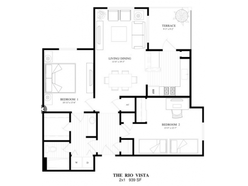 Park Hill Apartments San Marcos Floor Plan Layout