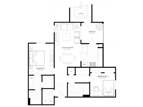 Park Hill Apartments San Marcos Floor Plan Layout