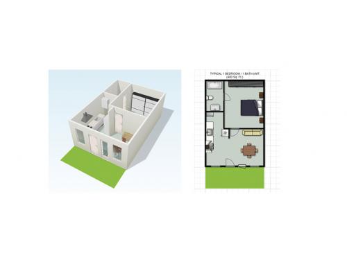 Campus Side San Antonio Floor Plan Layout